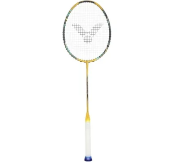 Victor Thruster F C Ultra X Professional Badminton Racket – Power Series Attacking Racket with PYROFIL, Metallic Carbon Fiber, Nano Aerogel, Free Core & Power Ring Pro (4U/5U)